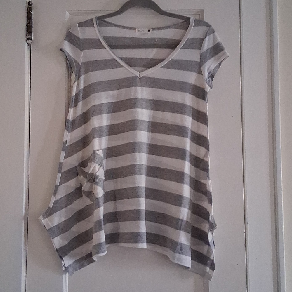 Mine Gray & White Stripes